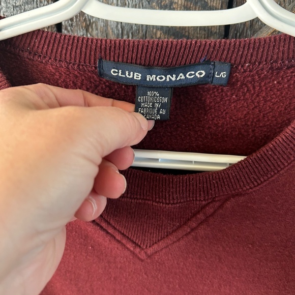 Authentic Vintage Club Monaco Crewneck Burgundy - Picture 4 of 5